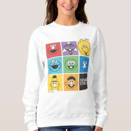 Sesame Street Pals | Farbblöcke Sweatshirt (Vorderseite)