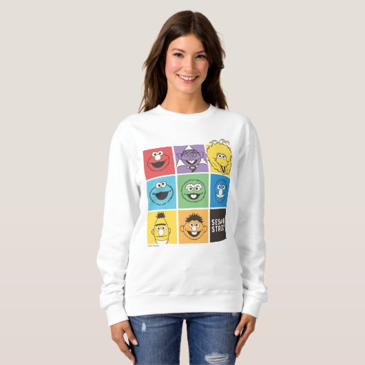 Sesame Street Pals | Farbblöcke Sweatshirt (Vorne ganz)