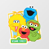 Sesame Street Pals Fensteraufkleber (Blatt)
