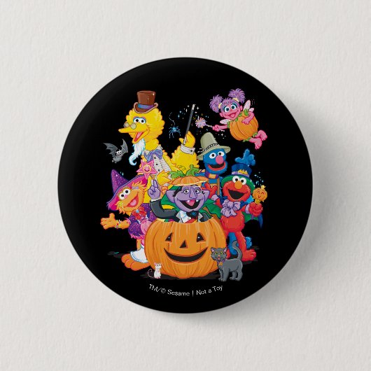Sesame Street Pals | Frohe Halloween Button (Vorderseite)