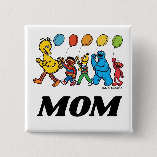 Sesame Street Pals | Geburtsballons - Mama Button (Vorderseite)