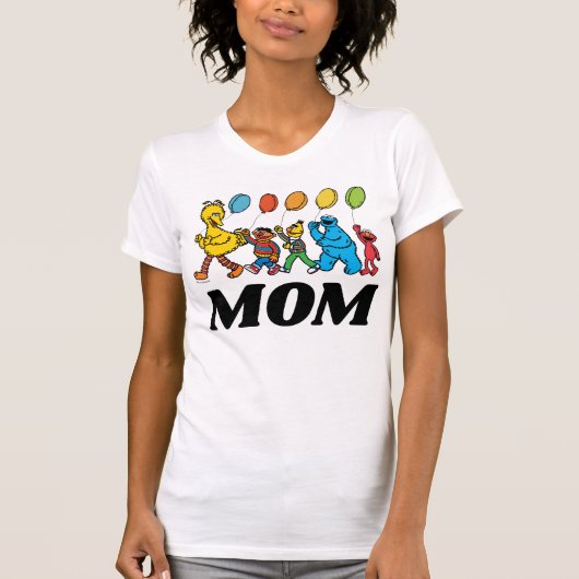 Sesame Street Pals | Geburtsballons - Mama T-Shirt (Vorderseite)