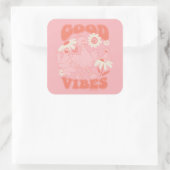 Sesame Street Pals | Good Vibes Quadratischer Aufkleber (Tasche)
