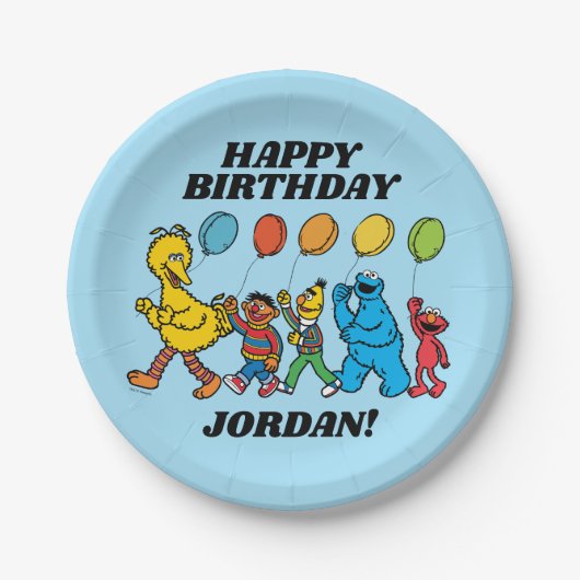Sesame Street Pals | Party Balloons Pappteller (Vorderseite)