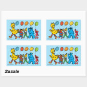 Sesame Street Pals | Party Balloons Rechteckiger Aufkleber (Blatt)