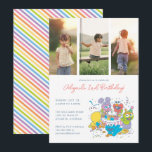 Sesame Street Pals Pastel | Geburtstags-Foto Einladung<br><div class="desc">Feiern Sie Ihren ganz besonderen Tag mit diesem bezaubernden Foto zum Thema Sesamstraße mit Elmo,  Big Bird und Cookie Monster in einem reizvollen Pastelldesign. Mit sanften Farbtönen und fröhlichen Details lädt diese Einladung zu 3 personalisierten Fotos und Veranstaltungsdetails zu einem gemütlichen und spielerischen Geburtstagsfest im Sesamstraße-Stil ein.</div>