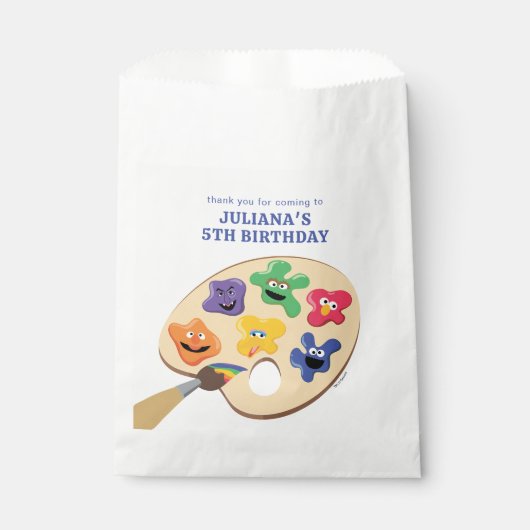 Sesame Street Pals Rainbow Art Party Geschenktütchen (Vorderseite)