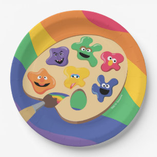 Sesame Street Pals Rainbow Art Party Pappteller