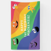 Sesame Street Pals Rainbow Birthday Banner (Vertikal)