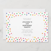 Sesame Street Pals Rainbow Birthday Einladung (Rückseite)