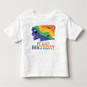 Sesame Street Pals Rainbow Birthday Kleinkind T-shirt (Vorderseite)
