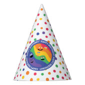 Sesame Street Pals Rainbow Happy Birthday Partyhütchen (Vorderseite)