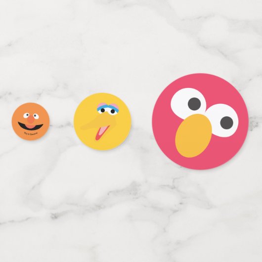 Sesame Street Pals Rainbow Konfetti (Rückseiten)