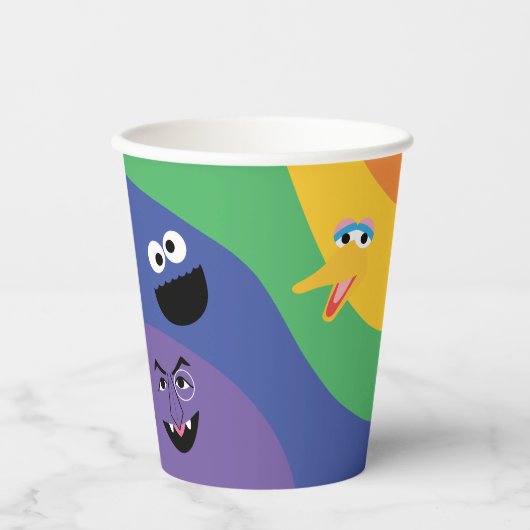 Sesame Street Pals Rainbow Paper Cup Pappbecher (Vorderseite)