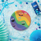 Sesame Street Pals Rainbow Paper Plate Pappteller (Party)