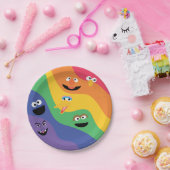 Sesame Street Pals Rainbow Paper Plate Pappteller (Party)