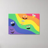 Sesame Street Pals Rainbow Stretched Canvas Print Leinwanddruck (Vorderseite)