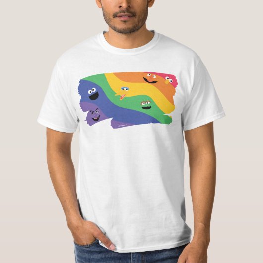 Sesame Street Pals Rainbow T-Shirt (Vorderseite)