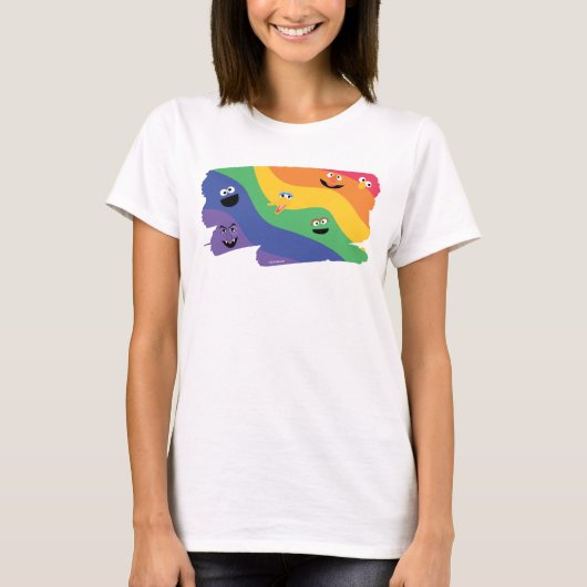 Sesame Street Pals Rainbow T-Shirt (Vorderseite)