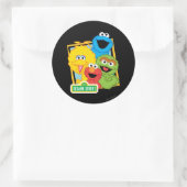 Sesame Street Pals Runder Aufkleber (Tasche)