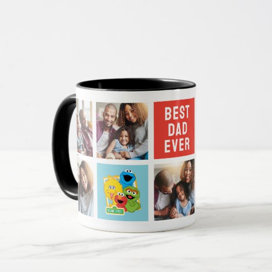 Sesame Street Pals | Vater - FotoCollage Tasse (Vorderseite Links)