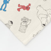 Sesame Street Pals | Vintages Muster Fleecedecke (Ecke)