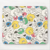 Sesame Street Pals | Vintages Muster für große Kop Mousepad (Vorne)