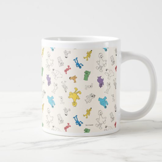 Sesame Street Pals | Vintages Muster Jumbo-Tasse (Rechts)