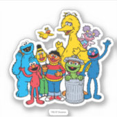 Sesame Street Pals Waving Aufkleber (Vorderseite)