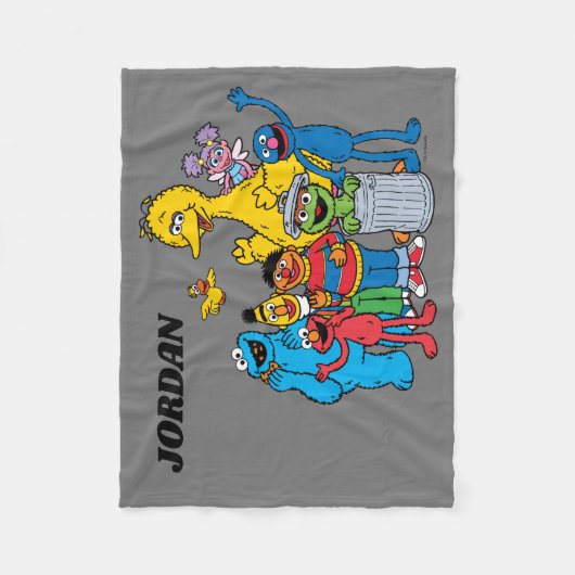Sesame Street Pals Waving Fleecedecke (Vorderseite)