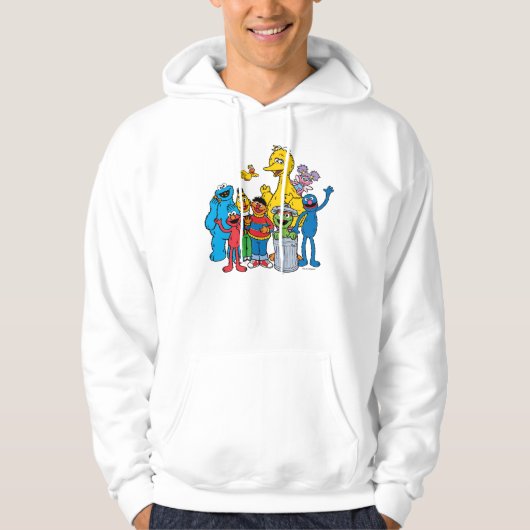 Sesame Street Pals Waving Hoodie (Vorderseite)