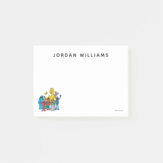 Sesame Street Pals Waving Post-it Klebezettel (Vorderseite)