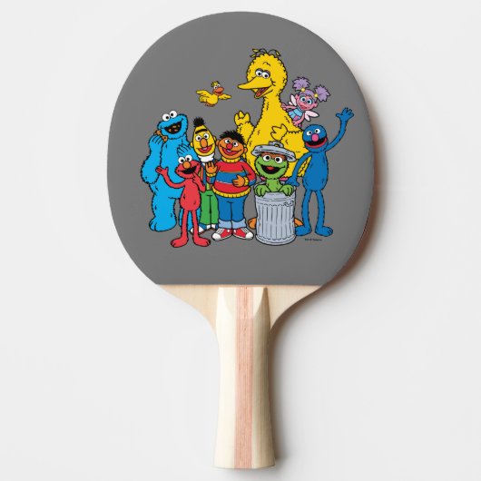 Sesame Street Pals Waving Tischtennis Schläger (Vorderseite)