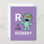 Sesame Street | R is for Rosita | Add Your Name Postkarte (Vorne/Hinten)