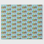 Sesame Street | Rainbow Wave Geschenkpapier (Flach)