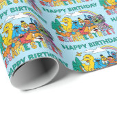 Sesame Street | Rainbow Wave Geschenkpapier (Rolleneckpunkt)