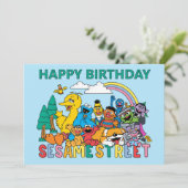 Sesame Street | Rainbow Wave Karte (Stehend Vorderseite)
