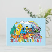 Sesame Street | Rainbow Wave Karte (Stehend Vorderseite)