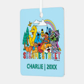Sesame Street | Rainbow Wave Ornament Aus Metall (Vorderseite links)