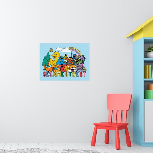 Sesame Street | Rainbow Wave Poster (Kinderzimmer 1)