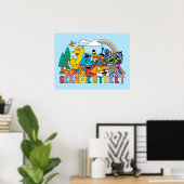 Sesame Street | Rainbow Wave Poster (Heimbüro)