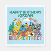 Sesame Street | Rainbow Wave Serviette (Vorderseite)