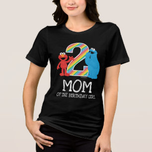 Sesame Street Regenbogen 2. Geburtstag   Mom Tri-Blend Shirt