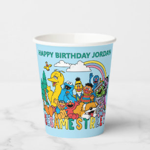 Sesame Street   Regenbogenwelle Pappbecher