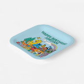 Sesame Street | Regenbogenwelle Pappteller (Gewinkelt)