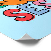 Sesame Street | Regenbogenwelle Poster (Ecke)