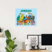 Sesame Street | Regenbogenwelle Poster (Heimbüro)