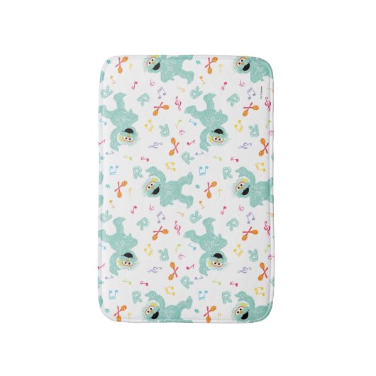 Sesame Street | Rosita Music Scribble Pattern Badematte (Vorderseite Vertikal)