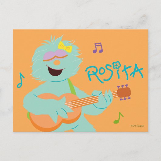 Sesame Street | Rosita Playing Guitar Postkarte (Vorderseite)