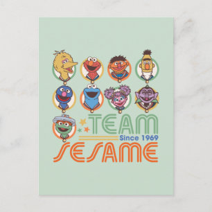 Sesame Street Team Sesame Seit 1969 Postkarte